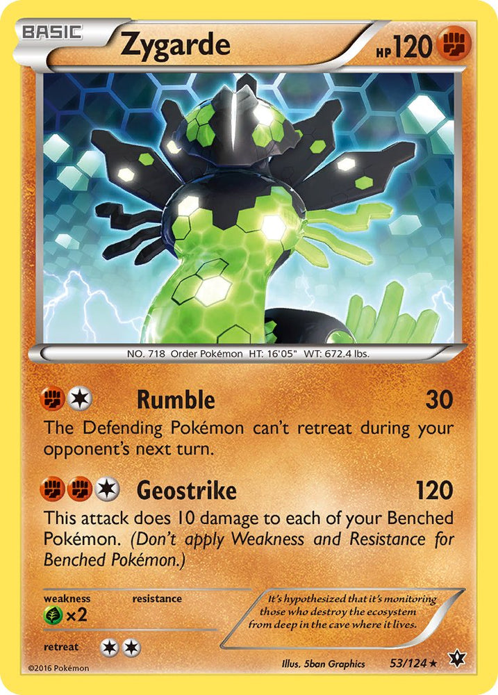 Zygarde (53/124) (Theme Deck Exclusive) [XY: Fates Collide] Pokémon