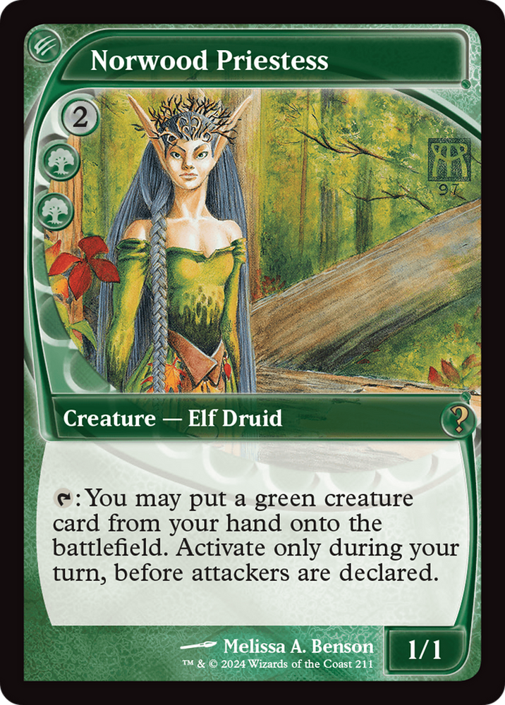 Norwood Priestess (Future Sight) [Mystery Booster 2] Magic: The Gathering