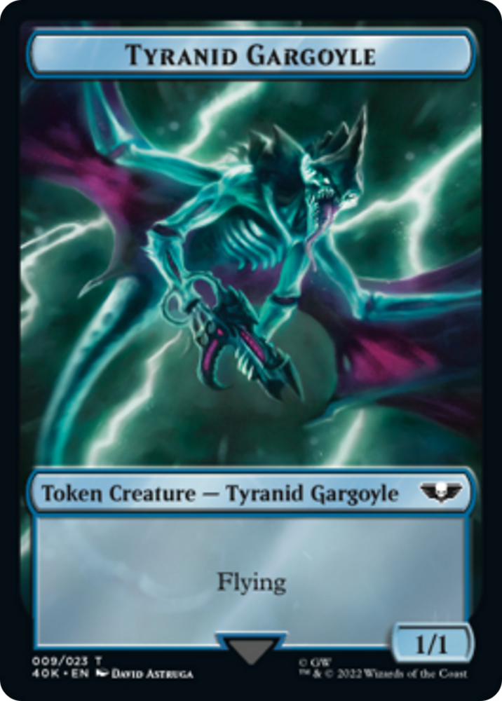 Tyranid (17) // Tyranid Gargoyle Double-Sided Token [Warhammer 40,000 Tokens] Magic: The Gathering