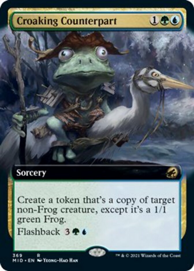 Croaking Counterpart (Extended Art) [Innistrad: Midnight Hunt] Magic: The Gathering