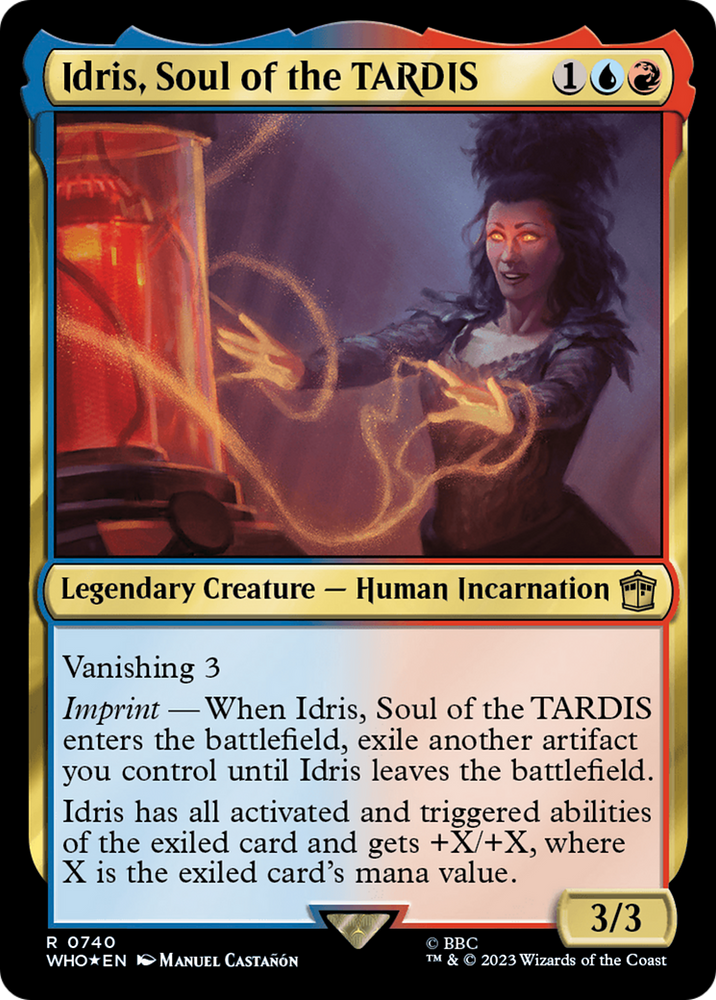Idris, Soul of the TARDIS (Surge Foil) [Doctor Who] Magic: The Gathering