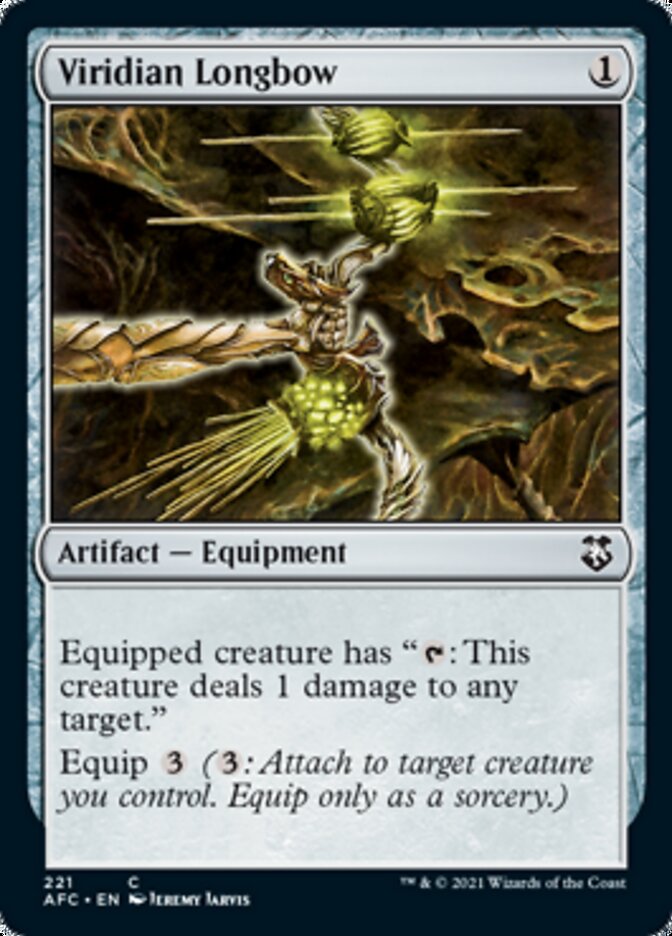 Viridian Longbow [Dungeons & Dragons: Adventures in the Forgotten Realms Commander] Magic: The Gathering