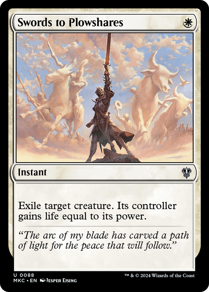 Swords to Plowshares [Murders at Karlov Manor Commander] Magic: The Gathering