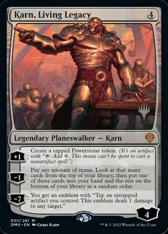Karn, Living Legacy (Promo Pack) [Dominaria United Promos] Magic: The Gathering