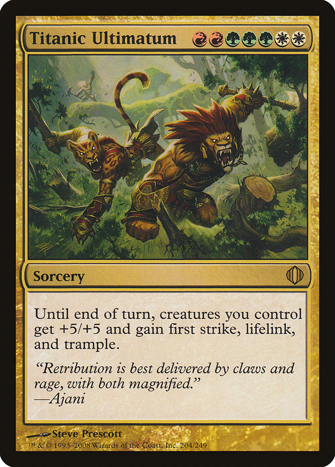 Titanic Ultimatum [Shards of Alara] Magic: The Gathering