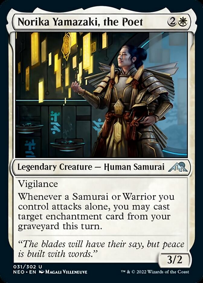 Norika Yamazaki, the Poet [Kamigawa: Neon Dynasty] Magic: The Gathering