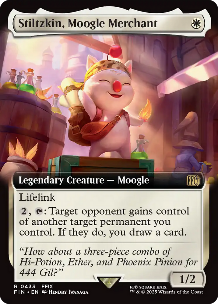 Stiltzkin, Moogle Merchant (Extended Art) [FINAL FANTASY] Magic: The Gathering