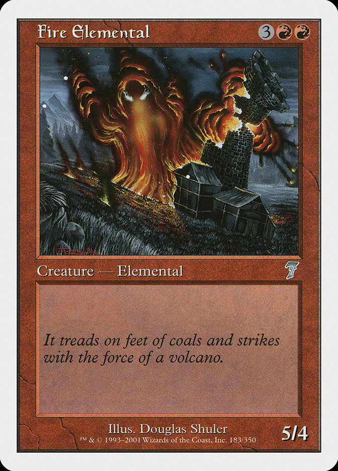 Fire Elemental [Seventh Edition] Magic: The Gathering