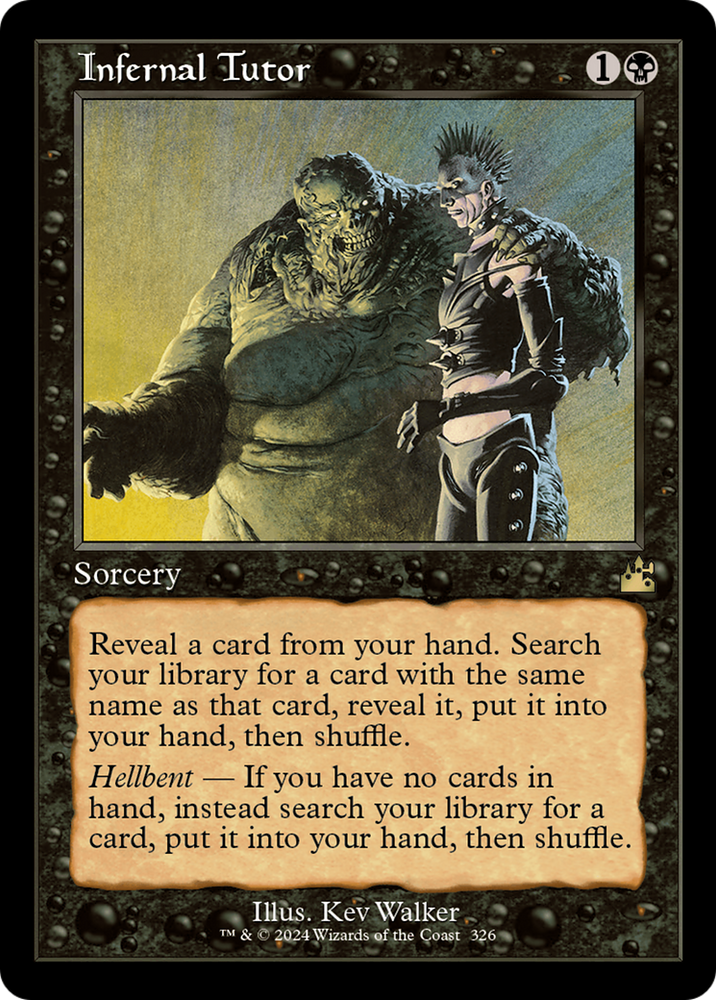 Infernal Tutor (Retro Frame) [Ravnica Remastered] Magic: The Gathering