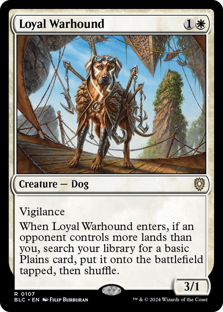 Loyal Warhound [Bloomburrow Commander] Magic: The Gathering