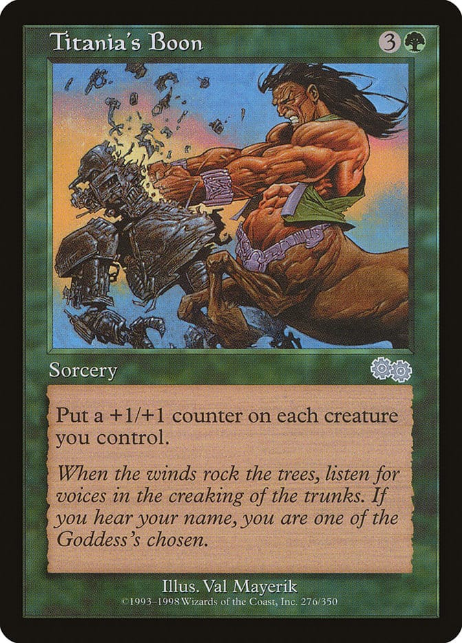 Titania's Boon [Urza's Saga] Magic: The Gathering