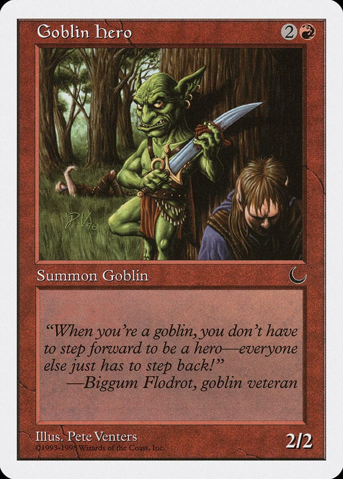 Goblin Hero [Anthologies] Magic: The Gathering