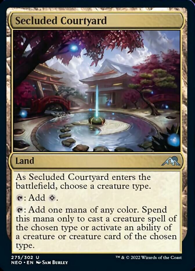 Secluded Courtyard [Kamigawa: Neon Dynasty] Magic: The Gathering