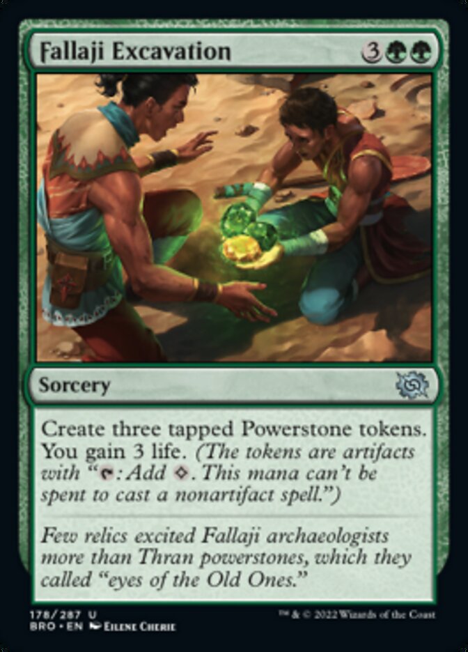 Fallaji Excavation [The Brothers' War] Magic: The Gathering