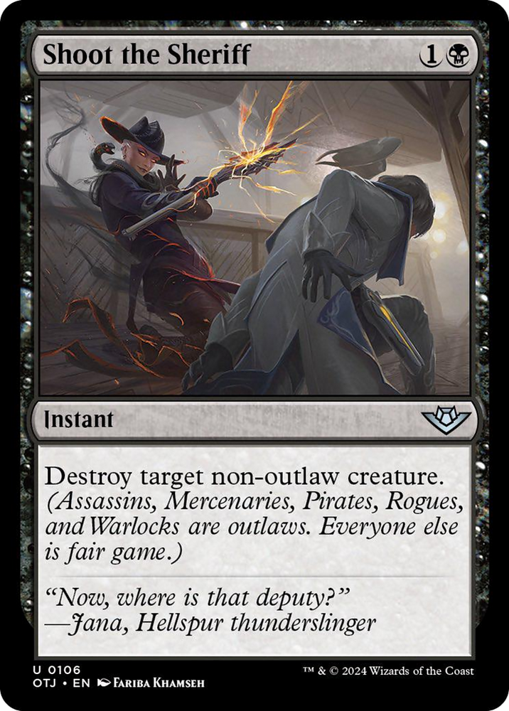 Shoot the Sheriff [Outlaws of Thunder Junction] Magic: The Gathering