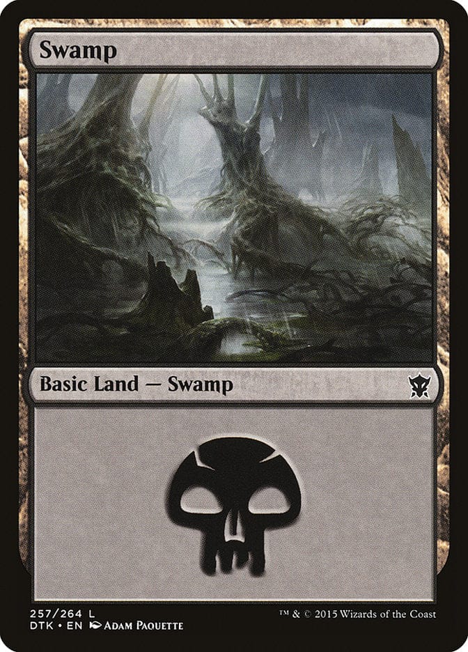 Swamp (257) [Dragons of Tarkir] Magic: The Gathering