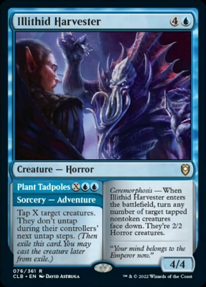 Illithid Harvester // Plant Tadpoles [Commander Legends: Battle for Baldur's Gate] Magic: The Gathering