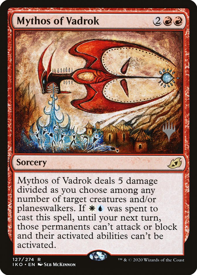 Mythos of Vadrok (Promo Pack) [Ikoria: Lair of Behemoths Promos] Magic: The Gathering