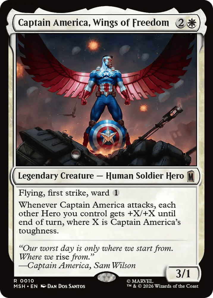 Captain America, Wings of Freedom [Marvel Super Heroes]