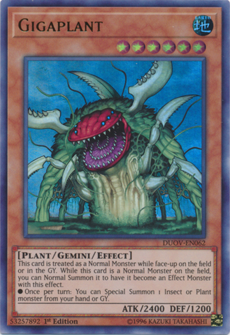 Gigaplant [DUOV-EN062] Ultra Rare - Yugioh Cards For Your TCG Needs!
