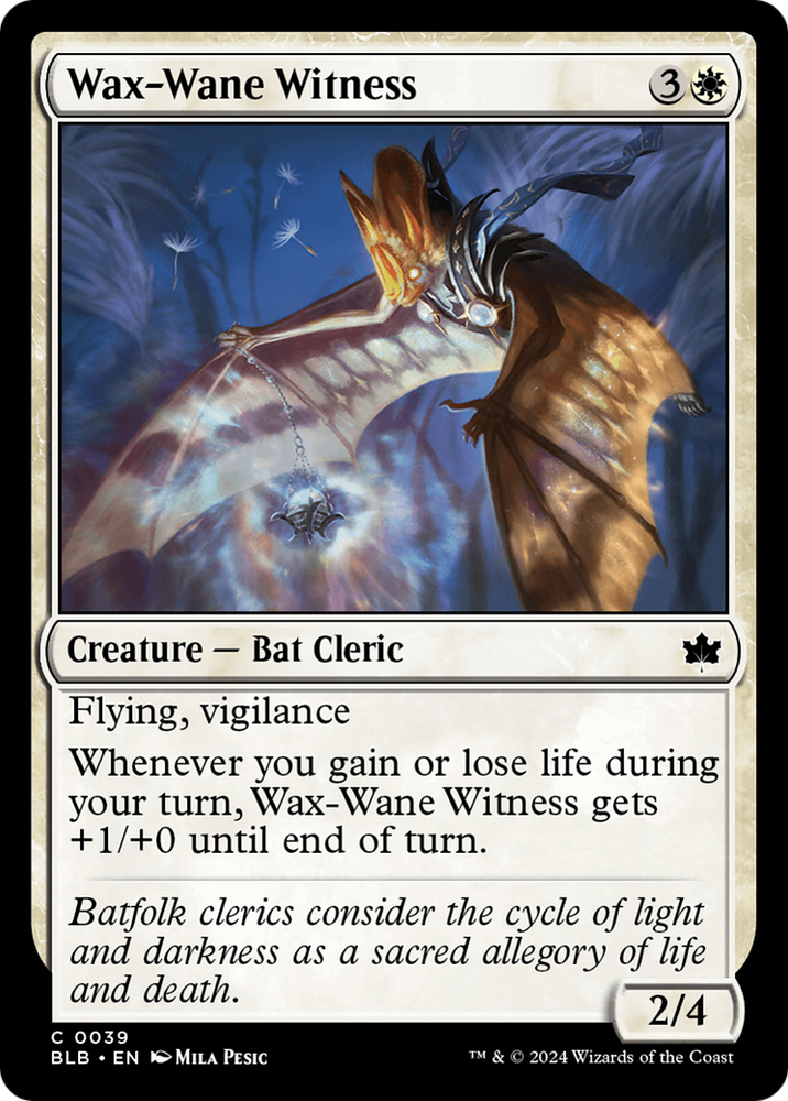 Wax-Wane Witness [Bloomburrow] Magic: The Gathering