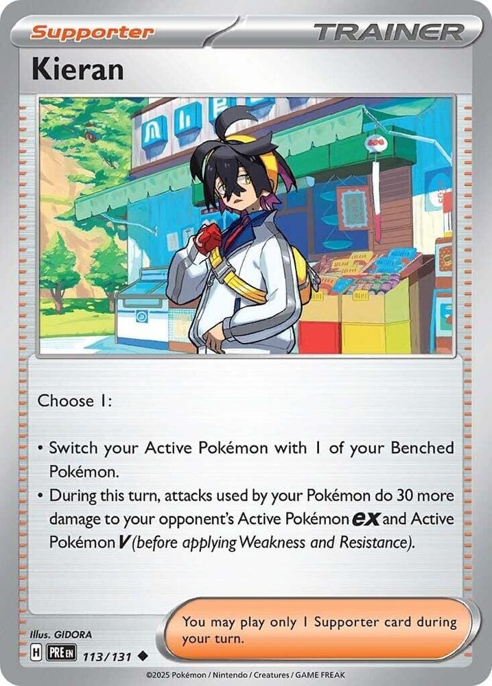 Kieran (113/131) [Scarlet & Violet: Prismatic Evolutions] - Pokemon Cards For Your TCG Needs!