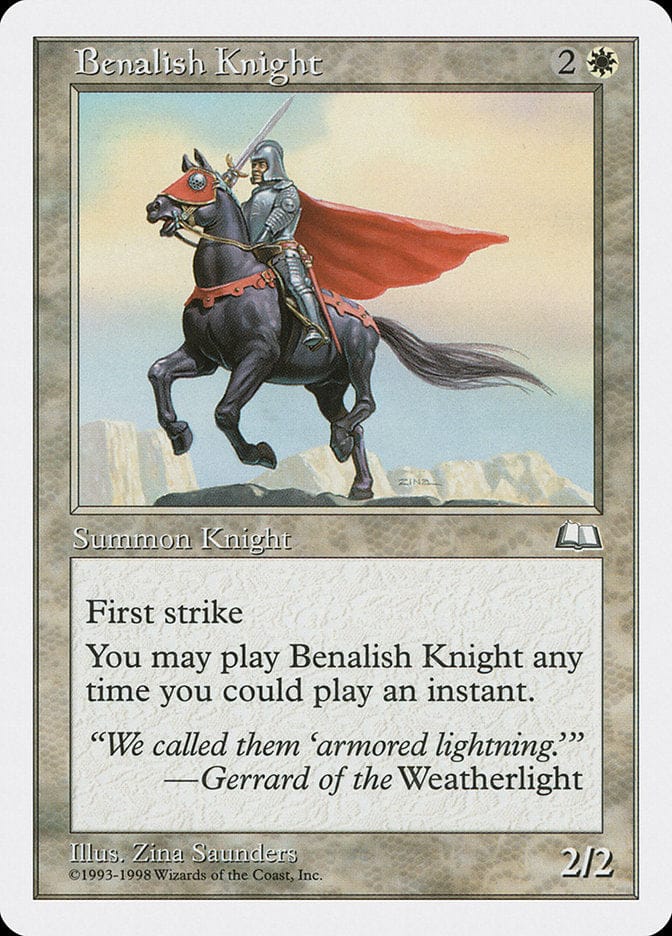 Benalish Knight [Anthologies] Magic: The Gathering