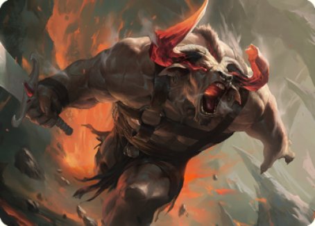Furious Bellow Art Card [Dominaria United Art Series] Magic: The Gathering