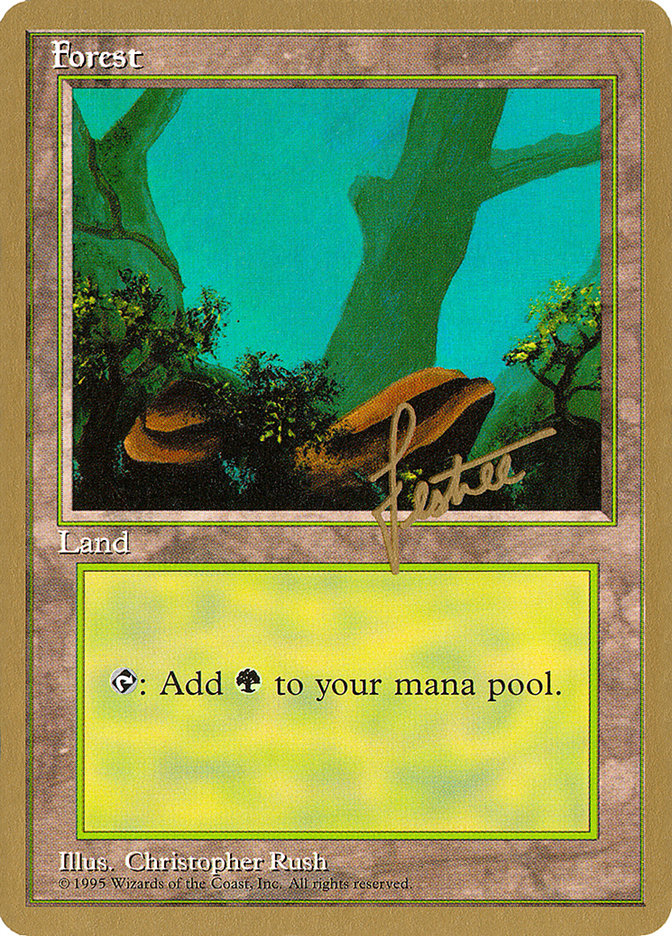 Forest (bl378) (Bertrand Lestree) [Pro Tour Collector Set] Magic: The Gathering