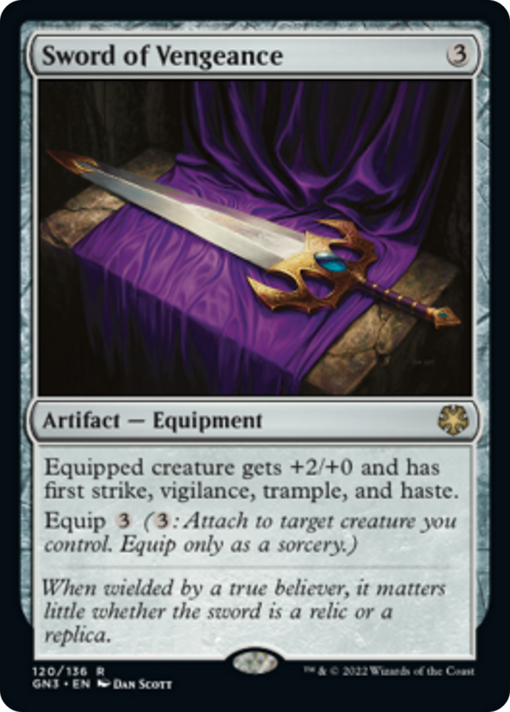 Sword of Vengeance [Game Night: Free-for-All] Magic: The Gathering