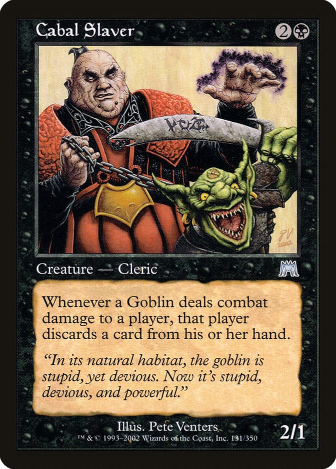 Cabal Slaver [Onslaught] Magic: The Gathering