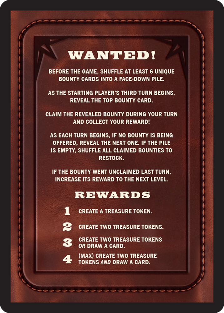 Bounty: Lyssa, Sterling Collector // Bounty Rules Double-Sided Token [Outlaws of Thunder Junction Commander Tokens] Magic: The Gathering