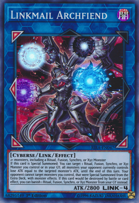 Linkmail Archfiend [RIRA-EN047] Super Rare - Yugioh Cards For Your TCG Needs!