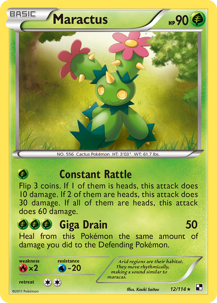 Maractus (12/114) [Black & White: Base Set] Pokémon