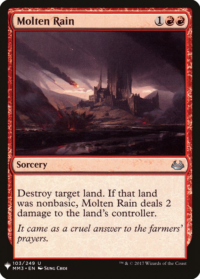 Molten Rain [Mystery Booster] Magic: The Gathering