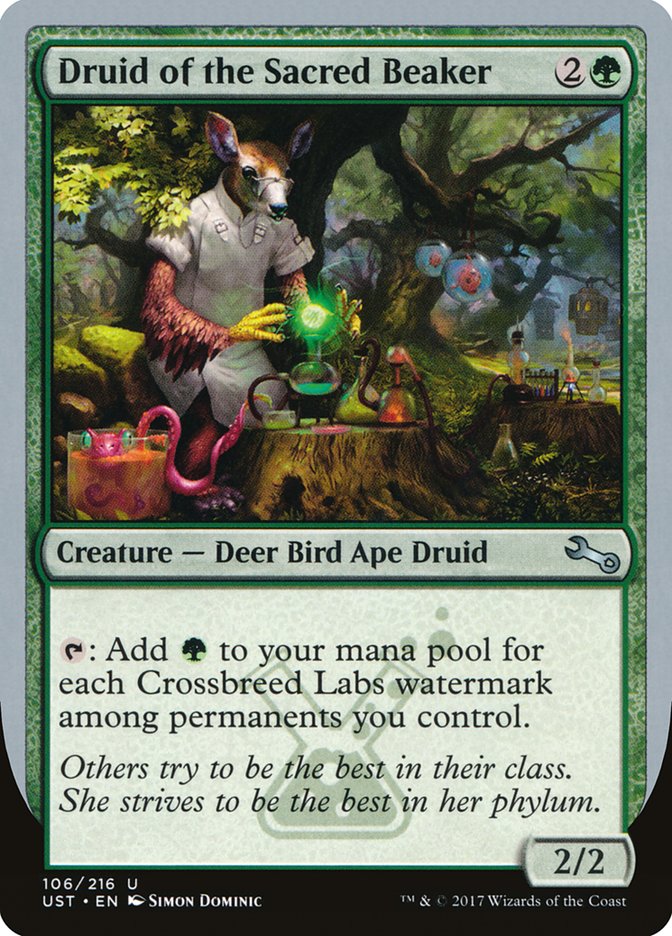 Druid of the Sacred Beaker [Unstable] Magic: The Gathering