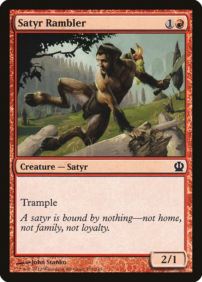 Satyr Rambler [Theros] Magic: The Gathering