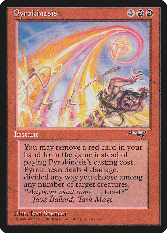 Pyrokinesis [Alliances] Magic: The Gathering