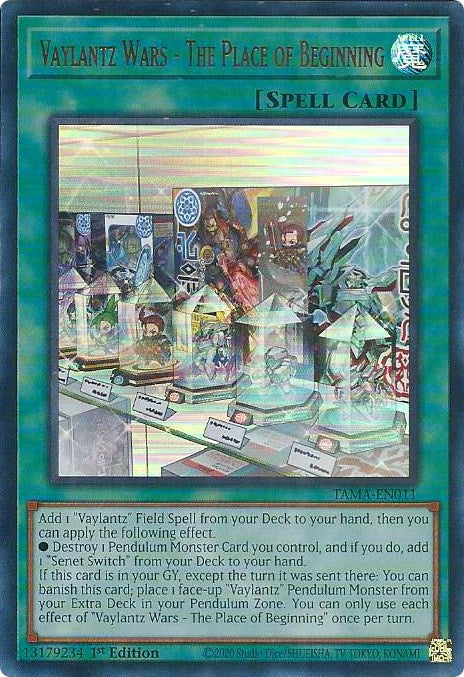 Vaylantz Wars - The Place of Beginning [TAMA-EN011] Ultra Rare - Yugioh Cards For Your TCG Needs!