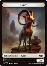 Plant // Goat Double-Sided Token [Tarkir: Dragonstorm Commander Tokens] Magic: The Gathering
