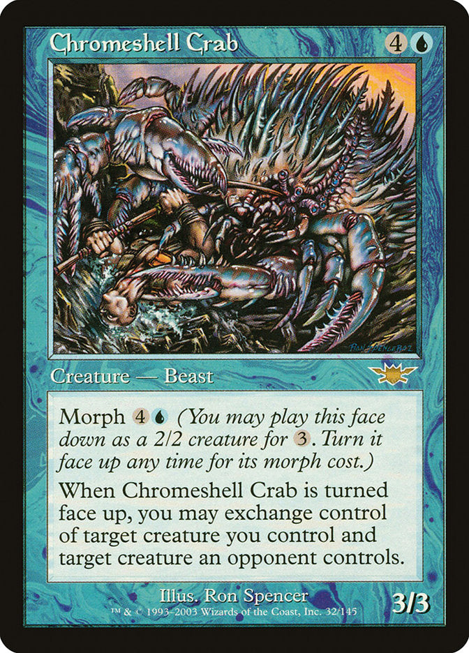 Chromeshell Crab [Legions] Magic: The Gathering