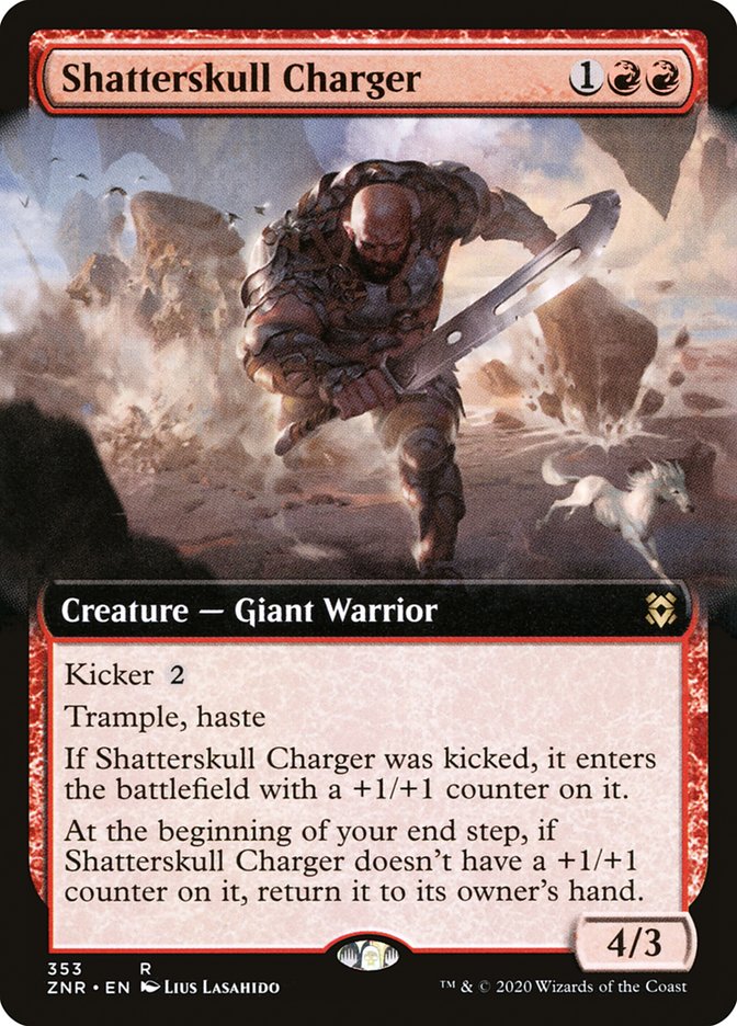 Shatterskull Charger (Extended Art) [Zendikar Rising] Magic: The Gathering