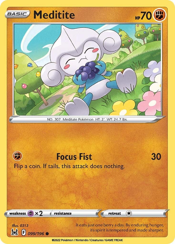 Meditite (099/196) [Sword & Shield: Lost Origin] Pokémon