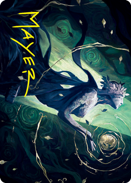 Nature's Embrace Art Card (Gold-Stamped Signature) [Innistrad: Crimson Vow Art Series] Magic: The Gathering