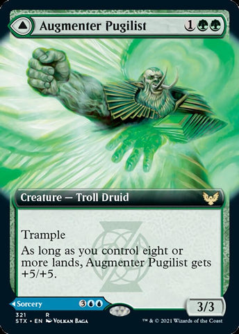 Augmenter Pugilist // Echoing Equation (Extended Art) [Strixhaven: School of Mages] Magic: The Gathering