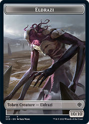 Eldrazi // Soldier Double-Sided Token [Starter Commander Decks] Magic: The Gathering