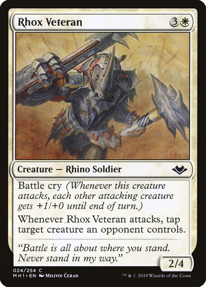 Rhox Veteran [Modern Horizons] Magic: The Gathering