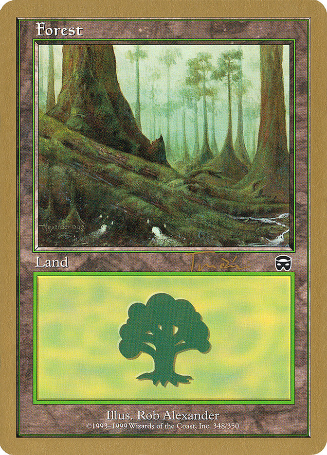 Forest (jt348) (Jan Tomcani) [World Championship Decks 2001] Magic: The Gathering