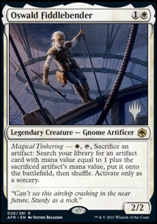 Oswald Fiddlebender (Promo Pack) [Dungeons & Dragons: Adventures in the Forgotten Realms Promos] Magic: The Gathering