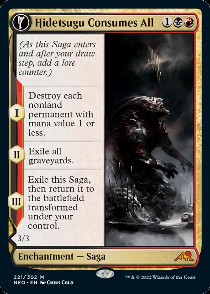 Hidetsugu Consumes All // Vessel of the All-Consuming [Kamigawa: Neon Dynasty] Magic: The Gathering